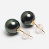 image:imageNONNYL Gifts for Wife Anniversary 18K Gold Pearl Stud Earrings for Women Genuine Handpicked Nature Tahitian Black Pearls Earring Birthday Christmas Mothers Day Valentines Day Jewelry Gifts18K Yellow Gold