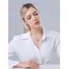 image:imageNONNYL Gifts for WomenTahitianBlackPearlNecklaceGift for Wife Wedding Birthday AnniversaryMom Girlfriend Her Mothers Day Valentines Day Christmas 18K Solid WhiteYellow Gold Pendant with Adjustable Sterling Silver Chainsilver color