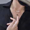 image:imageNONNYL Gifts for WomenTahitianBlackPearlNecklaceGift for Wife Wedding Birthday AnniversaryMom Girlfriend Her Mothers Day Valentines Day Christmas 18K Solid WhiteYellow Gold Pendant with Adjustable Sterling Silver Chaingold color
