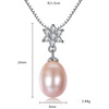 image:imageNONNYL Pearl Necklace Genuine Freshwater Cultured 910mm Pearl Pendant Necklaces Sterling Silver for Women Fine Jewelry Gifts for Women Wife Girlfriend Mother