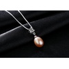 image:imageNONNYL Pearl Necklace Genuine Freshwater Cultured 910mm Pearl Pendant Necklaces Sterling Silver for Women Fine Jewelry Gifts for Women Wife Girlfriend Mother