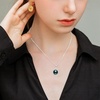image:imageNONNYL Real Tahitian Black Pearl Pendant Necklaces for Women amp 105mm Round 18K Gold Plated 925 Sterling Silver  Fine Jewelry Gifts for Women Wife Mom Daughter