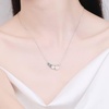 image:imageNONNYL S925 Sterling Silver Freshwater Pearls Necklace Gifts for Women  Silver Mosang Diamond Pearl Pendant Collarbone Necklaces Jewelry for Wife Girlfriend Grandma Her Women for Gifts