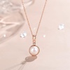 image:imageNONNYL Sterling Silver Freshwater Cultured Pearl Pendant Necklaces for Women Jewelry White Pearls  Christmas Gifts for Wife Mom Girlfriend Anniversary Birthday Fine Jewelry Gifts for Her
