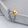 image:imageNONNYL Wife Jewelry Gifts  Genuine South Sea Golden Pearl Jewelry Rings for Women Birthday Jewelry for Girlfriend Valentines Day for Wife Mothers Day for Mom Grandma NO33264