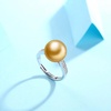 image:imageNONNYL Wife Jewelry Gifts  Genuine South Sea Golden Pearl Jewelry Rings for Women Birthday Jewelry for Girlfriend Valentines Day for Wife Mothers Day for Mom Grandma NO33250