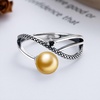 image:imageNONNYL Wife Jewelry Gifts  Genuine South Sea Golden Pearl Jewelry Rings for Women Birthday Jewelry for Girlfriend Valentines Day for Wife Mothers Day for Mom Grandma NO33256