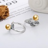 image:imageNONNYL Wife Jewelry Gifts  Genuine South Sea Golden Pearl Jewelry Rings for Women Birthday Jewelry for Girlfriend Valentines Day for Wife Mothers Day for Mom Grandma NO33265