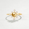 image:imageNONNYL Wife Jewelry Gifts  Genuine South Sea Golden Pearl Jewelry Rings for Women Birthday Jewelry for Girlfriend Valentines Day for Wife Mothers Day for Mom Grandma NO33243