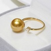 image:imageNONNYL Wife Jewelry Gifts  Genuine South Sea Golden Pearl Jewelry Rings for Women Birthday Jewelry for Girlfriend Valentines Day for Wife NO3332