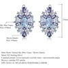 image:imageNonnyl Banquet Luxury Gem Earrings for Women Jewelry Gifts S925 Sterling Silver Inlaid With Natural Gem Earring Gifts for Wife Mom Girlfriend Anniversary Birthday Fine Jewelry Gifts for Her