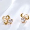 image:imageNonnyl Earrings for WomenSterling Silver Earring Stud for Women  Christmas Gifts for Wife Mom Girlfriend Anniversary Birthday Fine Jewelry NO1133