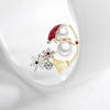image:imageNonnyl Elegant Pearl Animal Designer Brooch Pins Broches Costume Jewelry For Women Fashion Christmas Gifts Wife Mom Girlfriend Anniversary Birthday Fine Jewelry Gifts for HerSnowman brooch