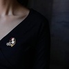 image:imageNonnyl Elegant Pearl Animal Designer Brooch Pins Broches Costume Jewelry For Women Fashion Christmas Gifts Wife Mom Girlfriend Anniversary Birthday Fine Jewelry Gifts for HerSnowman brooch