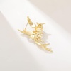 image:imageNonnyl Elegant Pearl Animal Designer Brooch Pins Broches Costume Jewelry For Women Fashion Christmas Gifts Wife Mom Girlfriend Anniversary Birthday Fine Jewelry Gifts for HerGolden Phoenix brooch