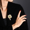 image:imageNonnyl Elegant Pearl Flower Designer Brooch Pins Broches Costume Jewelry For Women Fashion Christmas Gifts Wife Mom Girlfriend Anniversary Birthday Fine Jewelry Gifts for HerCamellia brooch