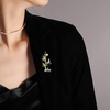image:imageNonnyl Elegant Pearl Flower Designer Brooch Pins Broches Costume Jewelry For Women Fashion Christmas Gifts Wife Mom Girlfriend Anniversary Birthday Fine Jewelry Gifts for HerBamboo brooch