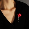 image:imageNonnyl Elegant Pearl Flower Designer Brooch Pins Broches Costume Jewelry For Women Fashion Christmas Gifts Wife Mom Girlfriend Anniversary Birthday Fine Jewelry Gifts for HerRose brooch