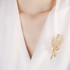image:imageNonnyl Elegant Pearl Flower Designer Brooch Pins Broches Costume Jewelry For Women Fashion Christmas Gifts Wife Mom Girlfriend Anniversary Birthday Fine Jewelry Gifts for HerWheat ear brooch