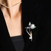 image:imageNonnyl Elegant Pearl Flower Designer Brooch Pins Broches Costume Jewelry For Women Fashion Christmas Gifts Wife Mom Girlfriend Anniversary Birthday Fine Jewelry Gifts for HerWhite magnolia brooch