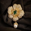 image:imageNonnyl Elegant Pearl Flower Designer Brooch Pins Broches Costume Jewelry For Women Fashion Christmas Gifts Wife Mom Girlfriend Anniversary Birthday Fine Jewelry Gifts for HerCamellia brooch
