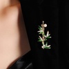 image:imageNonnyl Elegant Pearl Flower Designer Brooch Pins Broches Costume Jewelry For Women Fashion Christmas Gifts Wife Mom Girlfriend Anniversary Birthday Fine Jewelry Gifts for HerBamboo brooch