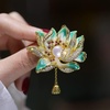image:imageNonnyl Elegant Pearl Flower Designer Brooch Pins Broches Costume Jewelry For Women Fashion Christmas Gifts Wife Mom Girlfriend Anniversary Birthday Fine Jewelry Gifts for HerLotus brooch