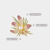 image:imageNonnyl Elegant Pearl Flower Designer Brooch Pins Broches Costume Jewelry For Women Fashion Christmas Gifts Wife Mom Girlfriend Anniversary Birthday Fine Jewelry Gifts for HerColored orchid brooch