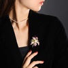 image:imageNonnyl Elegant Pearl Flower Designer Brooch Pins Broches Costume Jewelry For Women Fashion Christmas Gifts Wife Mom Girlfriend Anniversary Birthday Fine Jewelry Gifts for HerColored orchid brooch