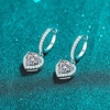image:imageNonnyl Heart Earrings for Women  Sterling Silver Moissanite Earring for Women Fine Jewelry  Christmas Gifts for Wife Mom Girlfriend Anniversary Birthday Ball