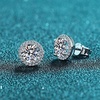 image:imageNonnyl Sterling Silver Earrings for Women  Moissanite Stud Earring for Women Fine Jewelry  Christmas Gifts for Wife Mom Girlfriend Anniversary Birthday