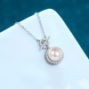 image:imagePearl Necklaces for Women Jewelry Gifts Sterling Silver Genuine White Freshwater Cultured Pearls Pendant Necklace 18 inch Chain
