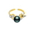image:imageTahitian Black Pearl Rings Jewelry For Women Fashion Christmas Gifts Wife Mom Girlfriend Anniversary Birthday Fine Jewelry Gifts for Her NO33217