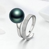 image:imageTahitian Black Pearl Rings Jewelry For Women Fashion Christmas Gifts Wife Mom Girlfriend Anniversary Birthday Fine Jewelry Gifts for Her NO33222