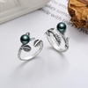image:imageTahitian Black Pearl Rings Jewelry For Women Fashion Christmas Gifts Wife Mom Girlfriend Anniversary Birthday Fine Jewelry Gifts for Her NO33235