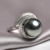 image:imageTahitian Black Pearl Rings Jewelry For Women Fashion Christmas Gifts Wife Mom Girlfriend Anniversary Birthday Fine Jewelry Gifts for Her NO33245