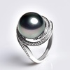 image:imageTahitian Black Pearl Rings Jewelry For Women Fashion Christmas Gifts Wife Mom Girlfriend Anniversary Birthday Fine Jewelry Gifts for Her NO33245