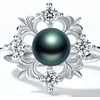 image:imageTahitian Black Pearl Rings Jewelry For Women Fashion Christmas Gifts Wife Mom Girlfriend Anniversary Birthday Fine Jewelry Gifts for Her NO33248