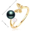 image:imageTahitian Black Pearl Rings Jewelry For Women Fashion Christmas Gifts Wife Mom Girlfriend Anniversary Birthday Fine Jewelry Gifts for Her NO33249