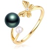 image:imageTahitian Black Pearl Rings Jewelry For Women Fashion Christmas Gifts Wife Mom Girlfriend Anniversary Birthday Fine Jewelry Gifts for Her NO33249