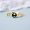 image:imageTahitian Black Pearl Rings Jewelry For Women Fashion Christmas Gifts Wife Mom Girlfriend Anniversary Birthday Fine Jewelry Gifts for Her NO33250