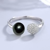 image:imageTahitian Black Pearl Rings Jewelry For Women Fashion Christmas Gifts Wife Mom Girlfriend Anniversary Birthday Fine Jewelry Gifts for Her NO33251