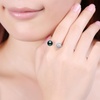 image:imageTahitian Black Pearl Rings Jewelry For Women Fashion Christmas Gifts Wife Mom Girlfriend Anniversary Birthday Fine Jewelry Gifts for Her NO33251