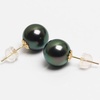 image:imageTahitian Black PearlEarrings Tahitian Black PearlNecklace Gift for Wife Wedding Birthday Anniversary Jewelry