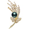 image:imageBlack Tahiti Pearl Brooch Broches Jewelry For Women Fashion Christmas Gifts Wife Mom Girlfriend Anniversary Birthday Fine Jewelry Gifts for Her NO11329
