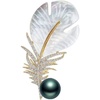 image:imageBlack Tahiti Pearl Brooch Broches Jewelry For Women Fashion Christmas Gifts Wife Mom Girlfriend Anniversary Birthday Fine Jewelry Gifts for Her NO11339