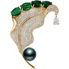 image:imageBlack Tahiti Pearl Brooch Broches Jewelry For Women Fashion Christmas Gifts Wife Mom Girlfriend Anniversary Birthday Fine Jewelry Gifts for Her NO11331