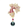 image:imageBlack Tahiti Pearl Brooch Broches Jewelry For Women Fashion Christmas Gifts Wife Mom Girlfriend Anniversary Birthday Fine Jewelry Gifts for Her NO11348