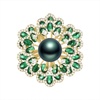image:imageBlack Tahiti Pearl Brooch Broches Jewelry For Women Fashion Christmas Gifts Wife Mom Girlfriend Anniversary Birthday Fine Jewelry Gifts for Her NO11355