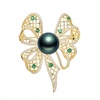 image:imageBlack Tahiti Pearl Brooch Broches Jewelry For Women Fashion Christmas Gifts Wife Mom Girlfriend Anniversary Birthday Fine Jewelry Gifts for Her NO11372